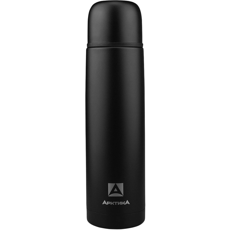 Изображение товара Термос Арктика 1 л черный - надежный термос для горячих и холодных напитков