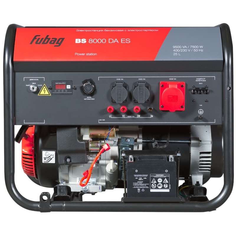 Изображение товара Генератор бензиновый Fubag BS 8000 DA ES 8 кВт с электростартом