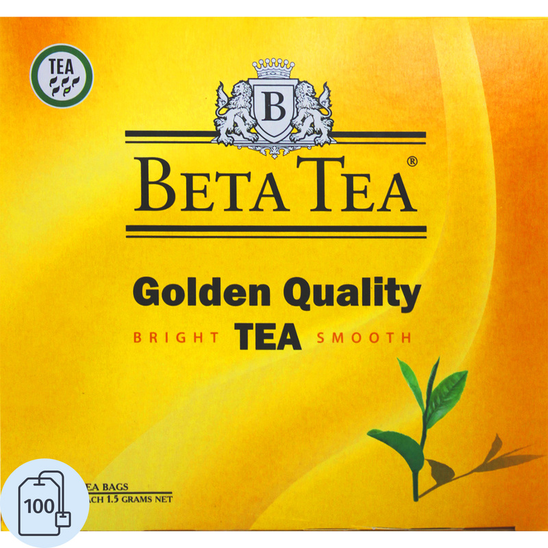 Изображение товара Чай чёрный Beta Tea Golden Quality, 100 пакетиков по 1.5 г
