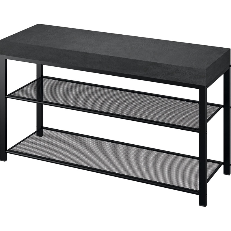 Изображение товара Обувница Торонто 33С двухсекционная серая и чёрная