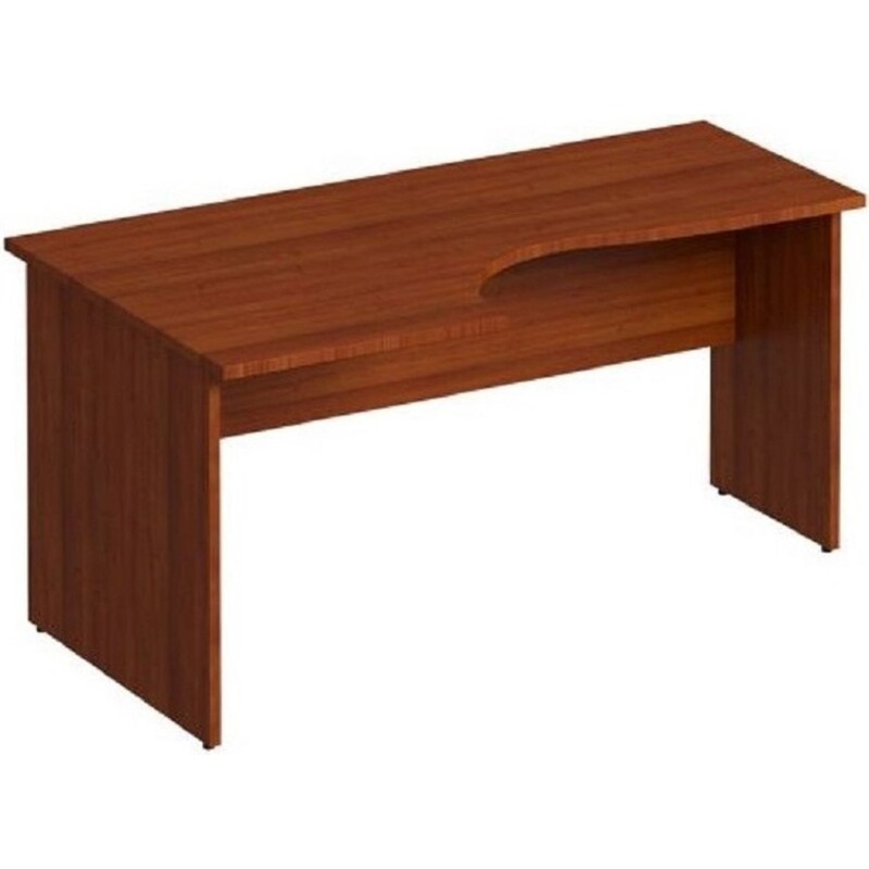 Изображение товара Эргономичный левый компьютерный стол К.133 ОФ из ЛДСП венге 1600х900 мм