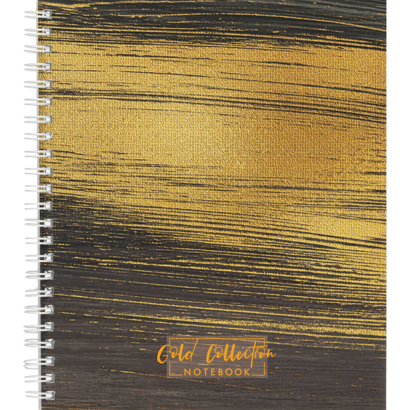 Изображение товара Бизнес-тетрадь Attache Selection Gold Collection А5 96 листов чёрная на спирали