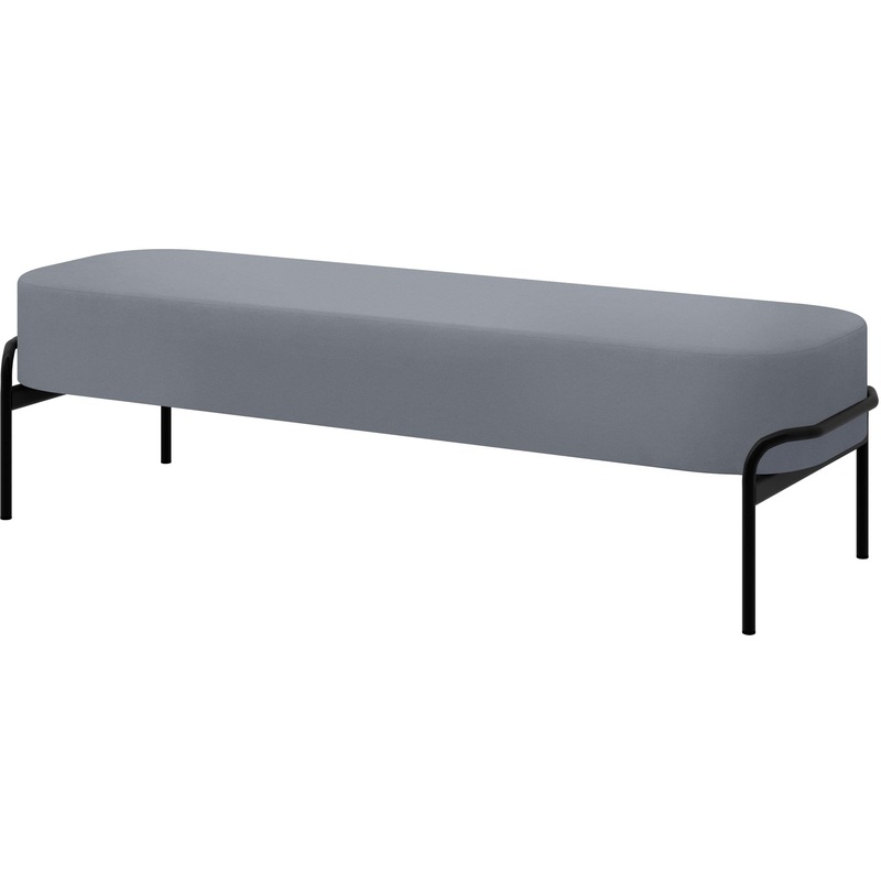 Изображение товара Модуль дивана прямой Клауд БМ13-03 трехместный серый искусственная кожа