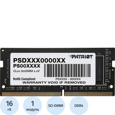 Модуль памяти Patriot Memory PSD416G32002S DDR4 16 ГБ – купить по