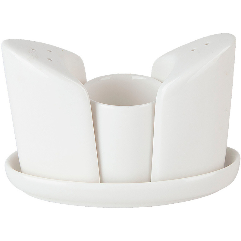 Изображение товара Набор для специй Nouvelle Home Маршмеллоу, фарфор, 4 предмета, стильный дизайн