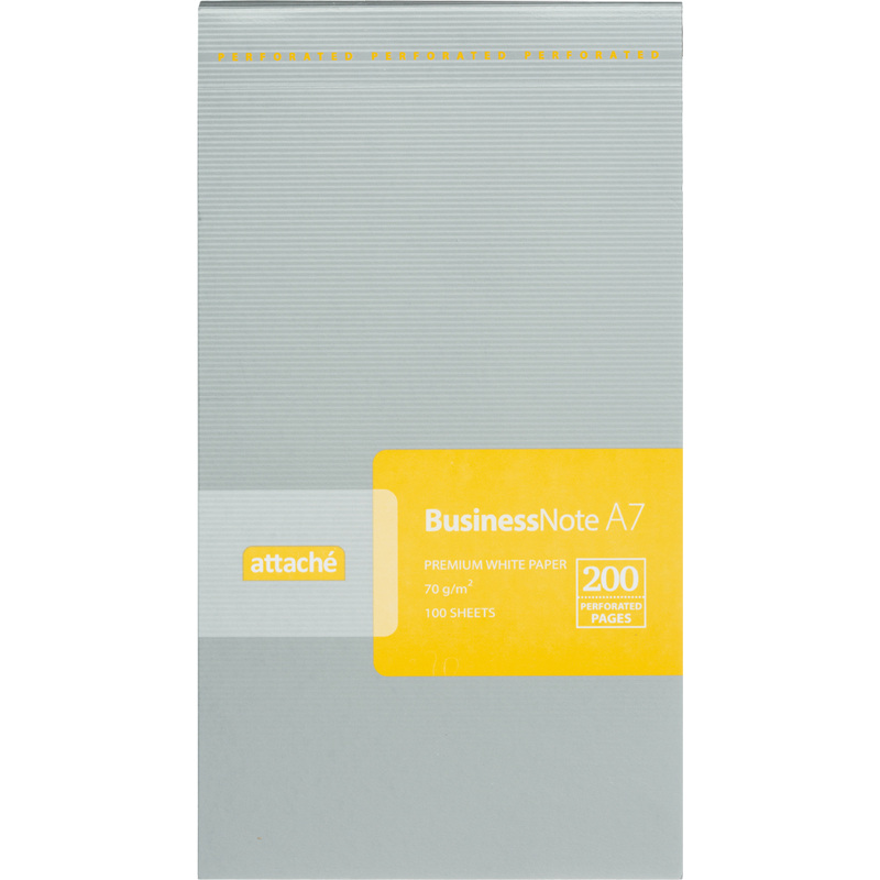 Изображение товара Блокнот Attache отрывной Микроперфорация А7 100 листов серебристый на склейке