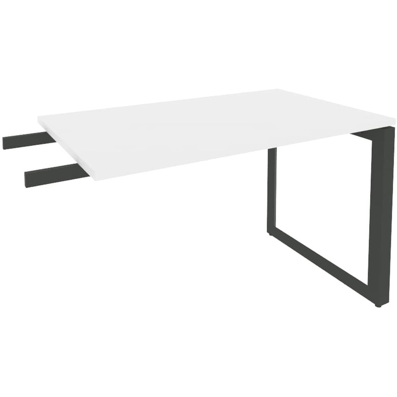 Изображение товара Уцененная брифинг-приставка к столам Onix-O O.MO-BR-11 белый антрацит 1180х720х750 мм