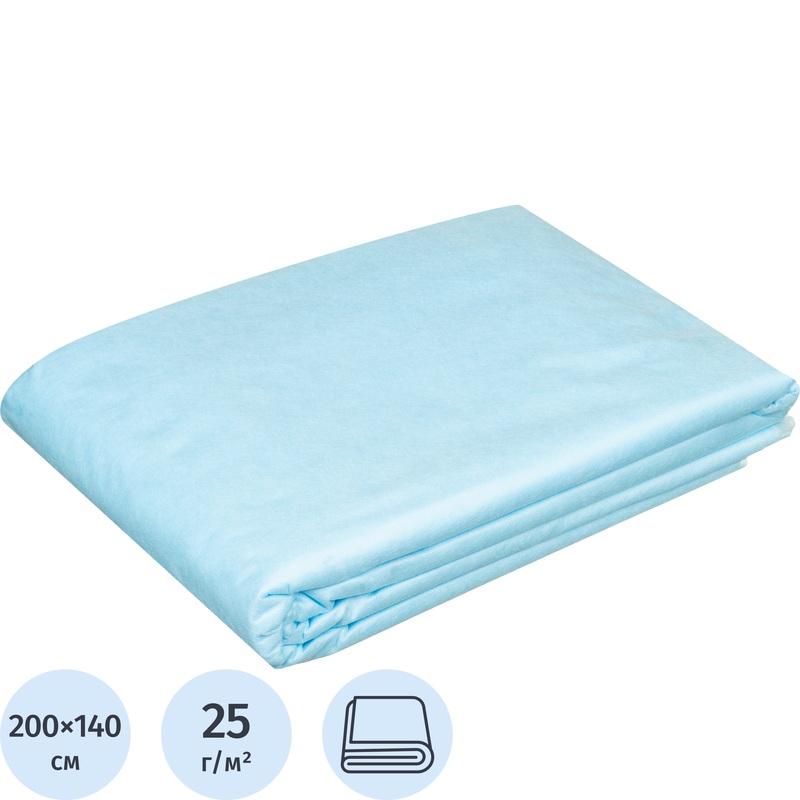 Изображение товара Простыня одноразовая Инмедиз нестерильная голубая 200x140 см