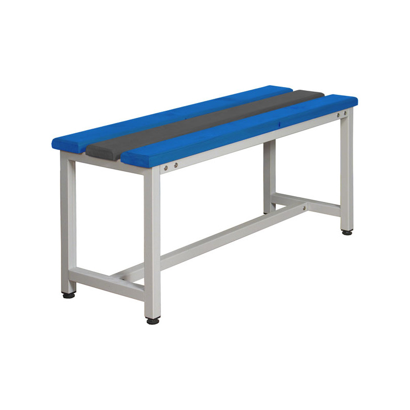 Изображение товара Скамья СКП1-1500 синий/серый (пластик, металл 1500х350х480 мм)