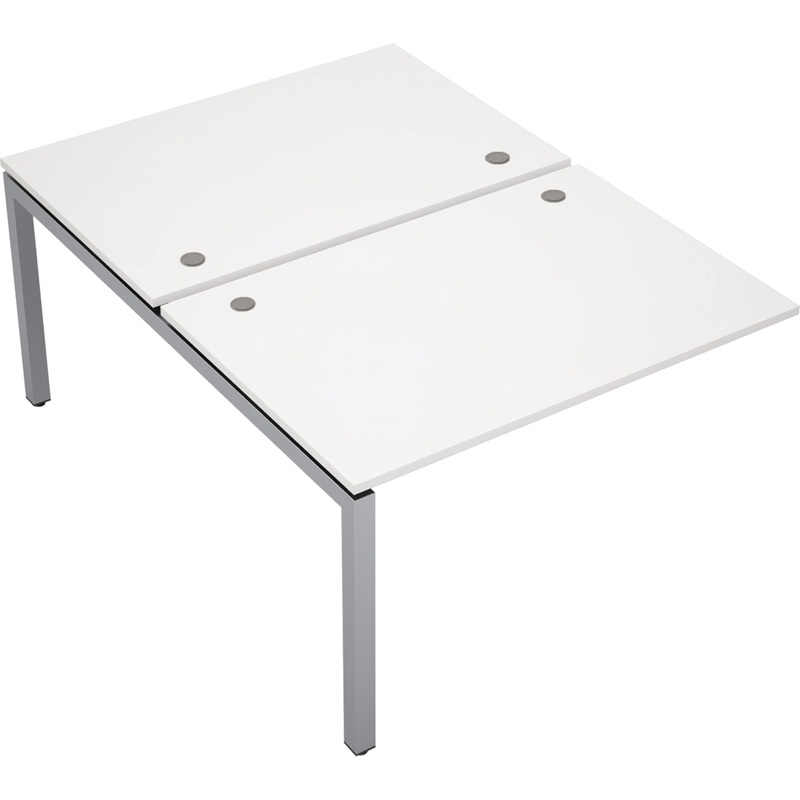 Изображение товара Рабочая станция Avance 6МБК.5288 двухместная белый алюминий матовый 1200x1635x750 мм
