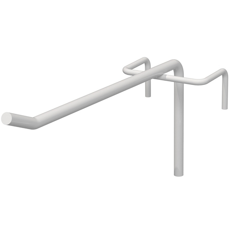 Изображение товара Крючок для перфорации L-150 штыревой белый 110 мм 50 штук