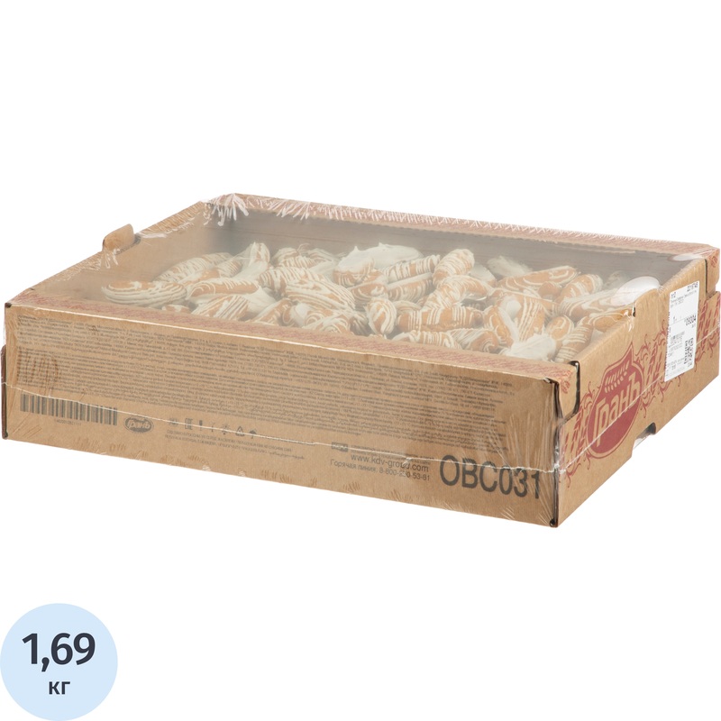 Изображение товара Печенье заварное в глазури Гранъ Заварики 1.5 кг