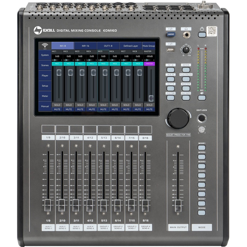 Изображение товара Микшерный пульт Exell EDM16D с 16 каналами и эффектами для профессионального использования