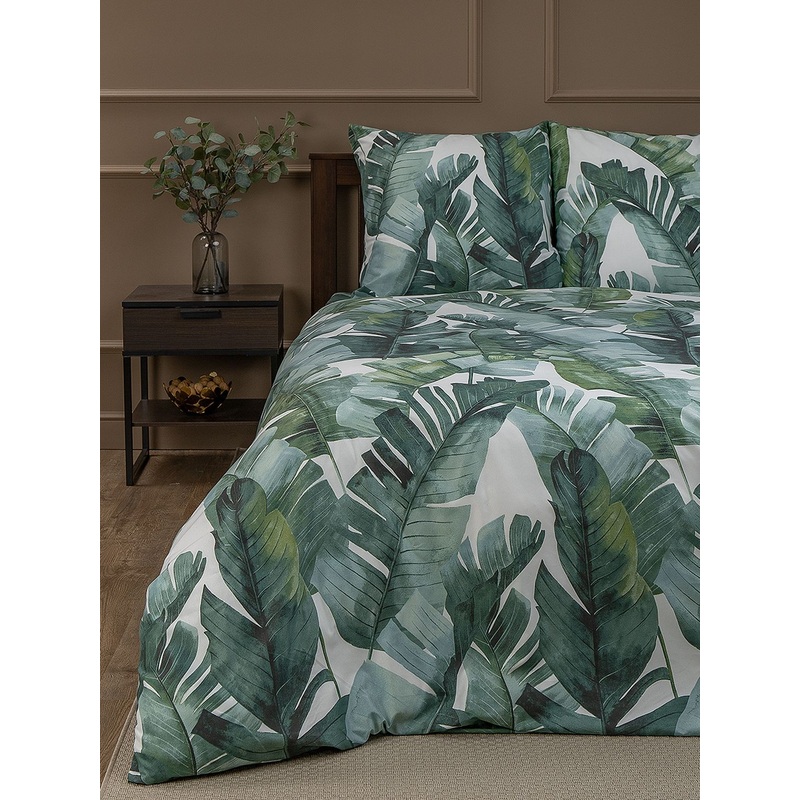 Изображение товара Постельное белье Amore Mio Spinney 93049 2-спальное микрофибра зеленый