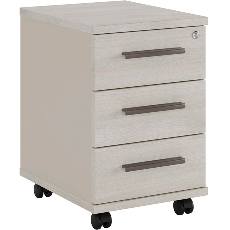 Изображение товара Тумба подкатная NLN36330321 с центральным замком дуб шамони бежевый 406х510х750 мм