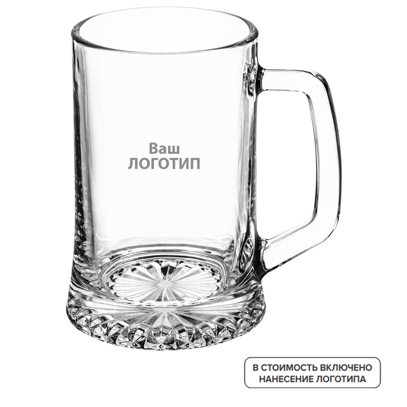 Изображение товара Кружка Pub стекло 670 мл с индивидуальной гравировкой корпусом Россия