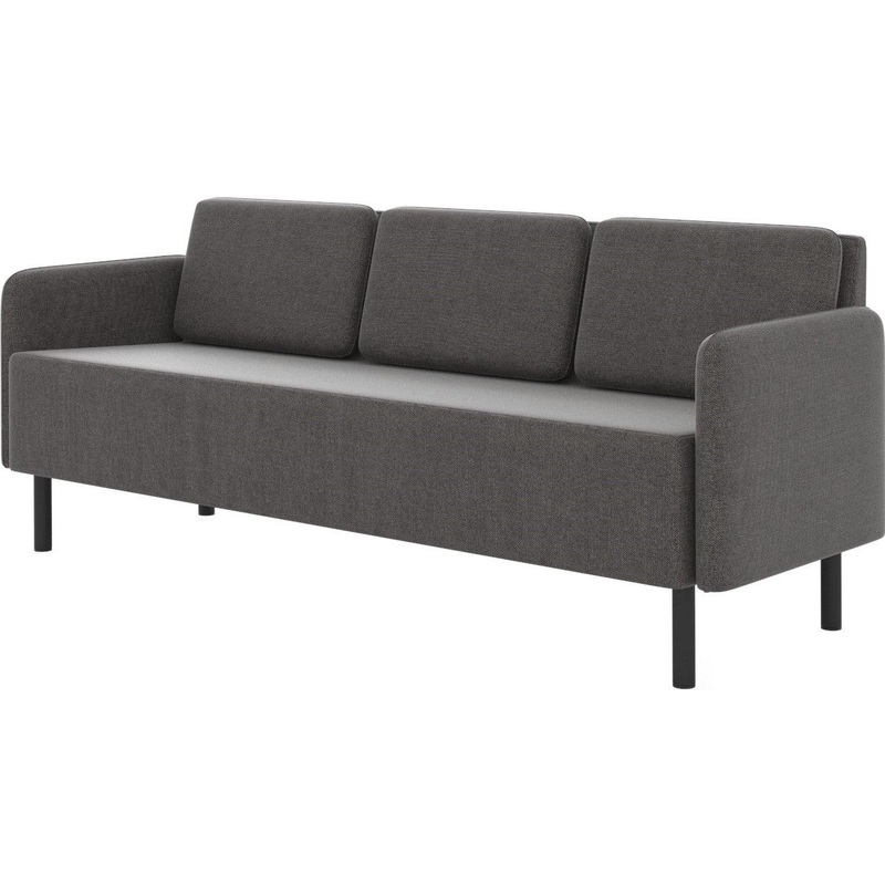 Изображение товара Трехместный диван Select 3-М серый из ткани для гостиной и офиса