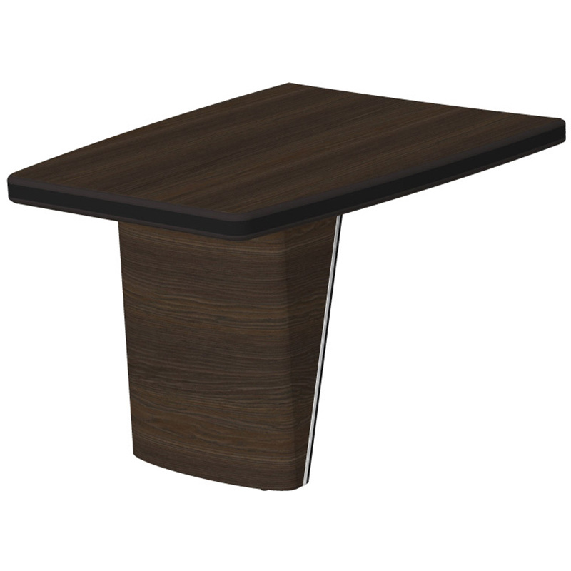 Изображение товара Офисная брифинг-приставка New.Tone Nt-11 орех ондо/черный 1100х900 мм