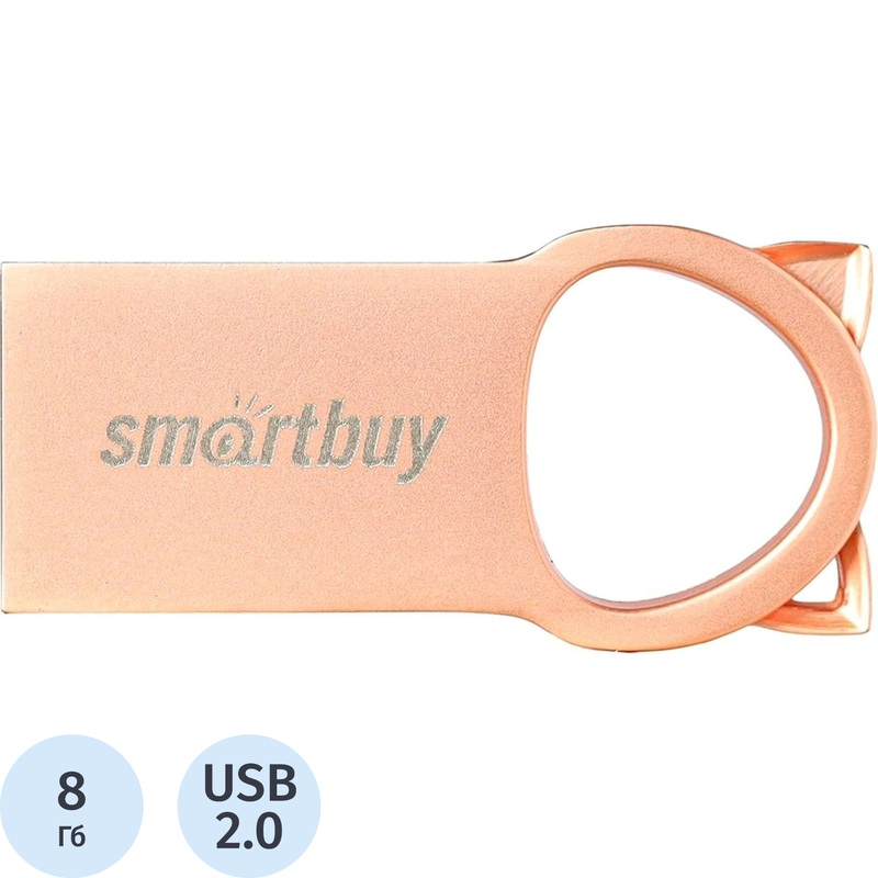 Изображение товара Флешка USB 2.0 8ГБ SmartBuy MC5 SB008GBMC5 компактное внешнее устройство для хранения данных
