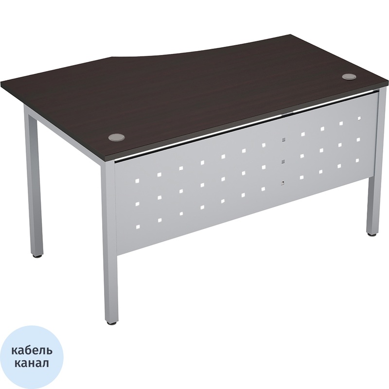 Изображение товара Эргономичный левый стол Avance 6МК.022 из ЛДСП с кабель-каналом и регулировкой высоты