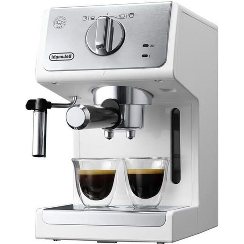 Изображение товара Рожковая кофеварка Delonghi ECP33.21.W белая для эспрессо и кофе в домашних условиях