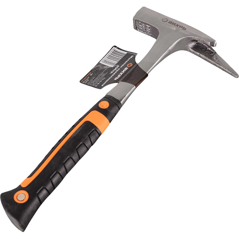 Изображение товара Молоток кровельный Вихрь с двухкомпонентной рукояткой 600 г (73/6/8/9)