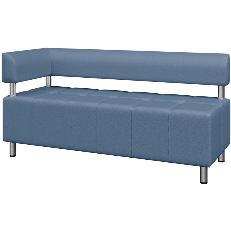 Изображение товара Угловой модуль дивана Юнит-Док U2-R голубой искусственная кожа офисный мебель