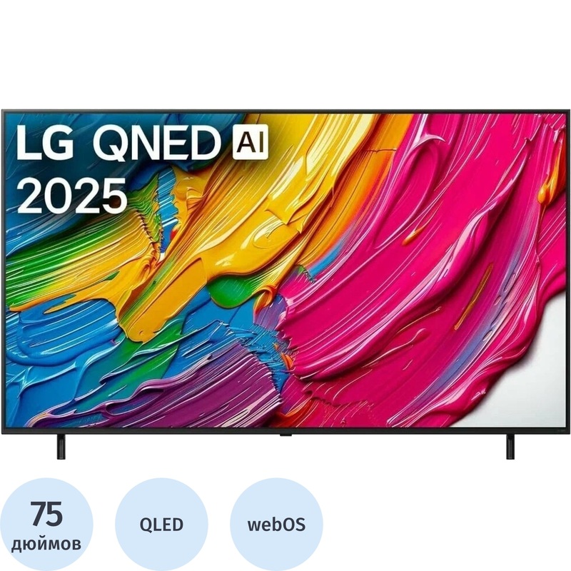 Изображение товара Телевизор LG 75QNED80A6A.ARUG 75 дюймов 4K HDR smart TV