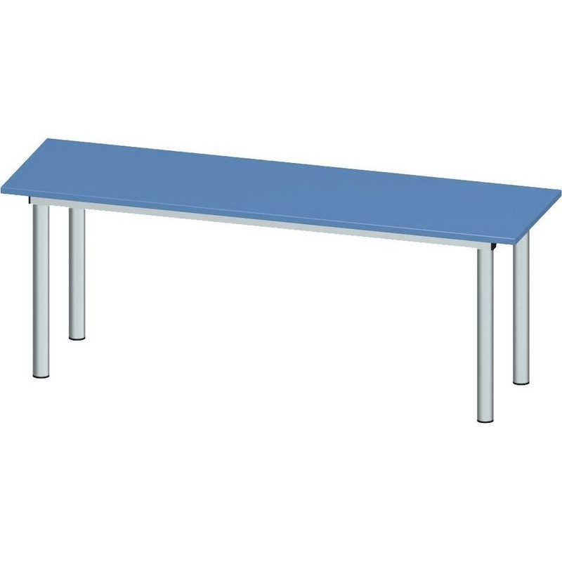 Изображение товара Скамья для одевания МЦ-960 на металлокаркасе (серый/синий, 1504х354х450 мм)