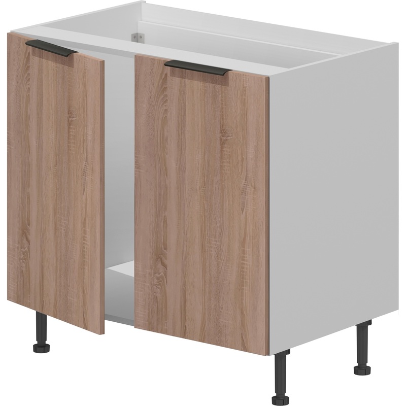 Изображение товара Кухонный шкаф под мойку VOK BM2D_72_60 белый дуб сонома 600х530х870 мм