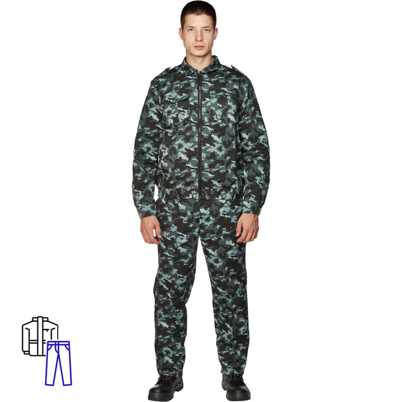 Изображение товара Мужской костюм охранника Альфа КМФ Город серый 52-54 Рост 182-188 См