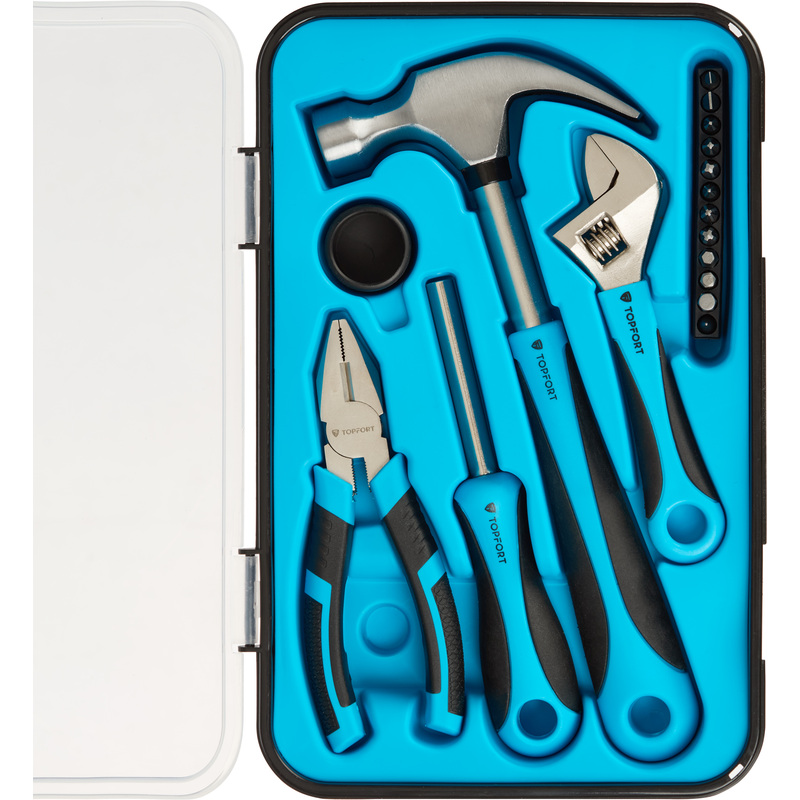 Изображение товара Набор инструментов TOPFORT 17 предметов шарнирно-губцевый для дома