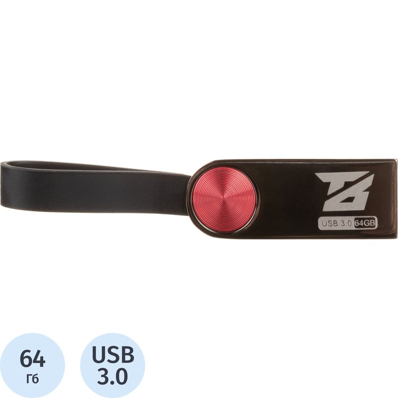 Изображение товара Флешка USB 3.0 64 ГБ BigTech UFD019 с высокой скоростью передачи данных