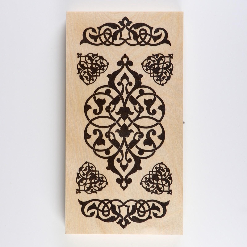 Изображение товара Настольная игра нарды деревянные 40х40 см