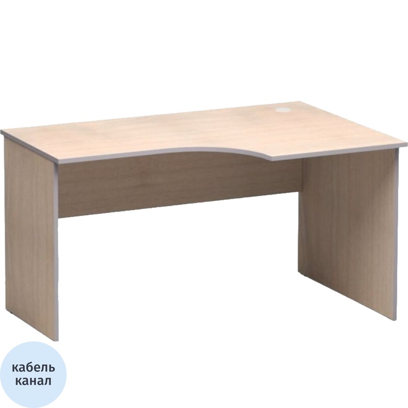 Изображение товара Стол эргономичный СП-Бюджет 2365 правый (дуб шамони светлый, 1360х900х740 мм)