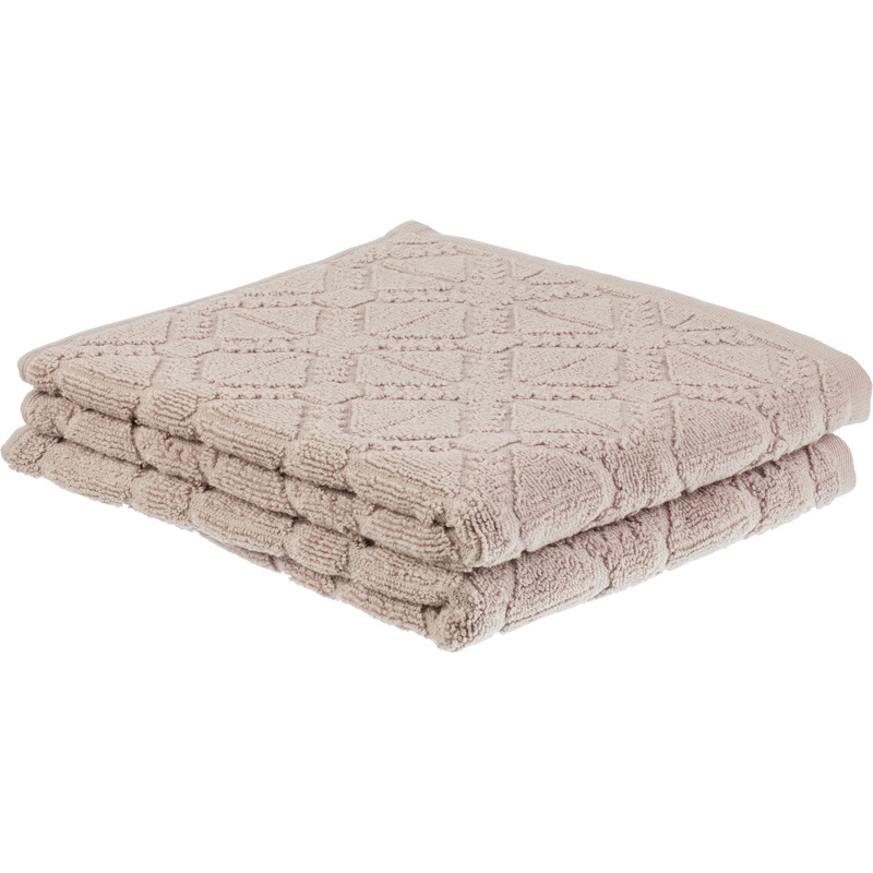 Изображение товара Набор махровых полотенец Комус Калли 50x80 см светло-серые 2 шт.