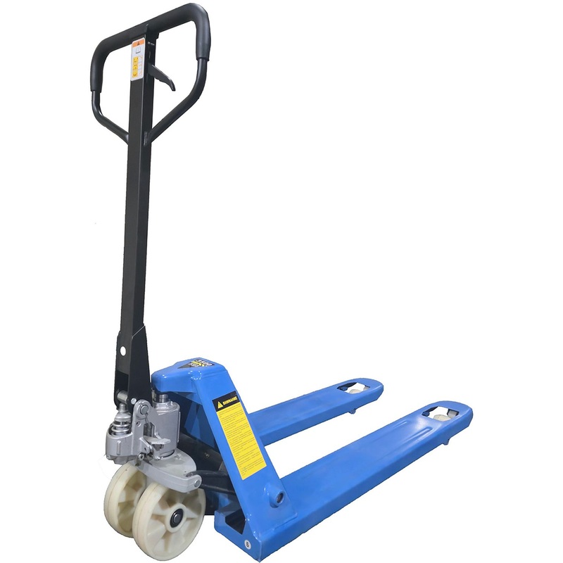 Изображение товара Тележка гидравлическая (рохля) TOR (3500 кг, 550x1150 мм, нейлоновые колёса)