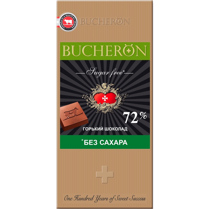 Изображение товара Шоколад Bucheron Diet горький 72% какао 70 г Изображение товара Шоколад Bucheron Diet горький 72% какао 70 г