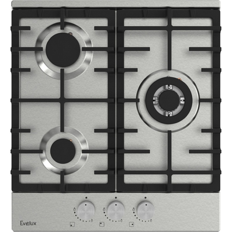 Изображение товара Варочная панель газовая Evelux HEG 450 X с 3 конфорками