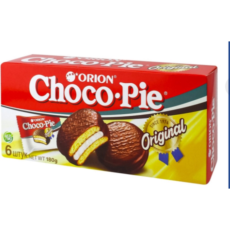 Изображение товара Пирожное Orion Choco Pie в глазури 180 г, индивидуальная упаковка