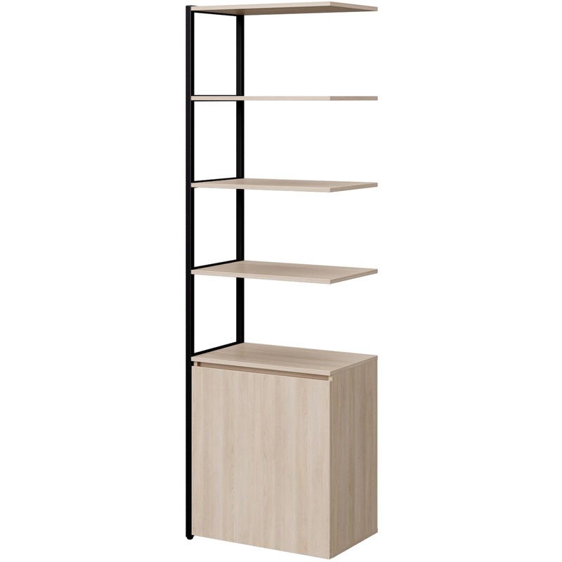 Изображение товара Полустеллаж для документов Easy to lead K-Loft 241H027 дуб скандинавский/чёрный