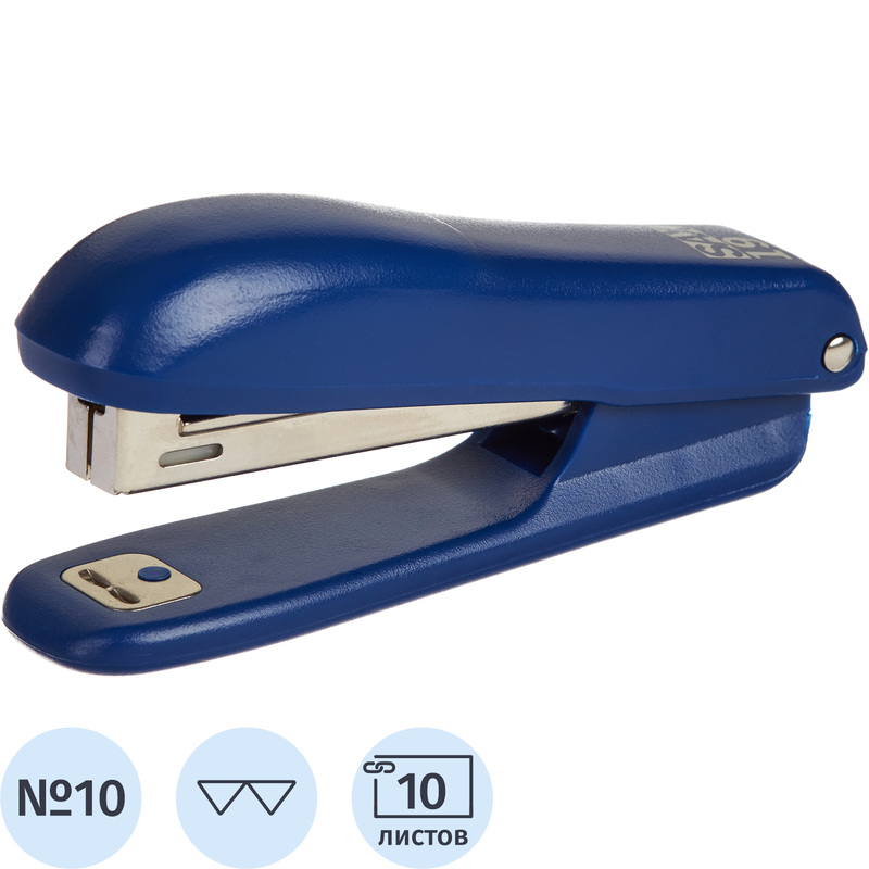 Изображение товара Степлер Sax 19 до 10 листов синий (скобы № 10)