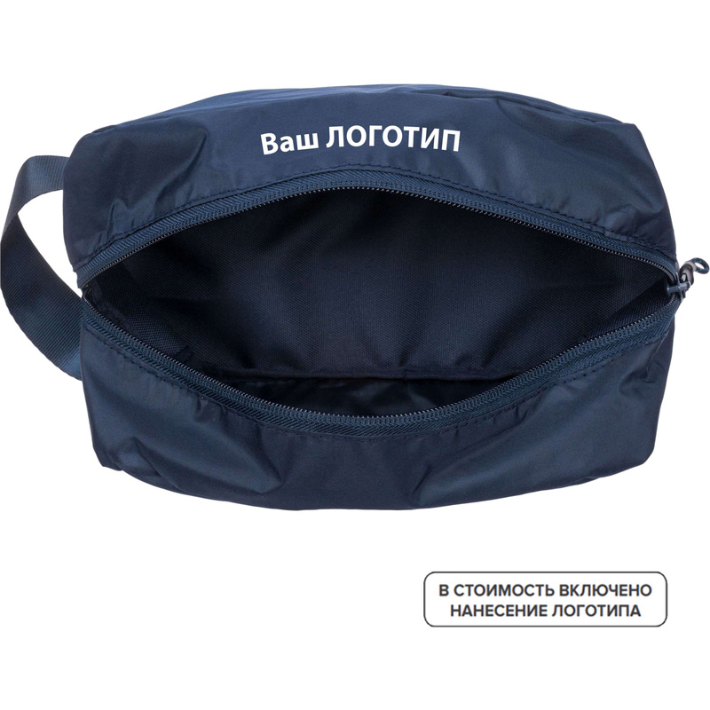 Изображение товара Несессер Triangel из полиэстера синий с логотипом минимальный тираж 20 шт