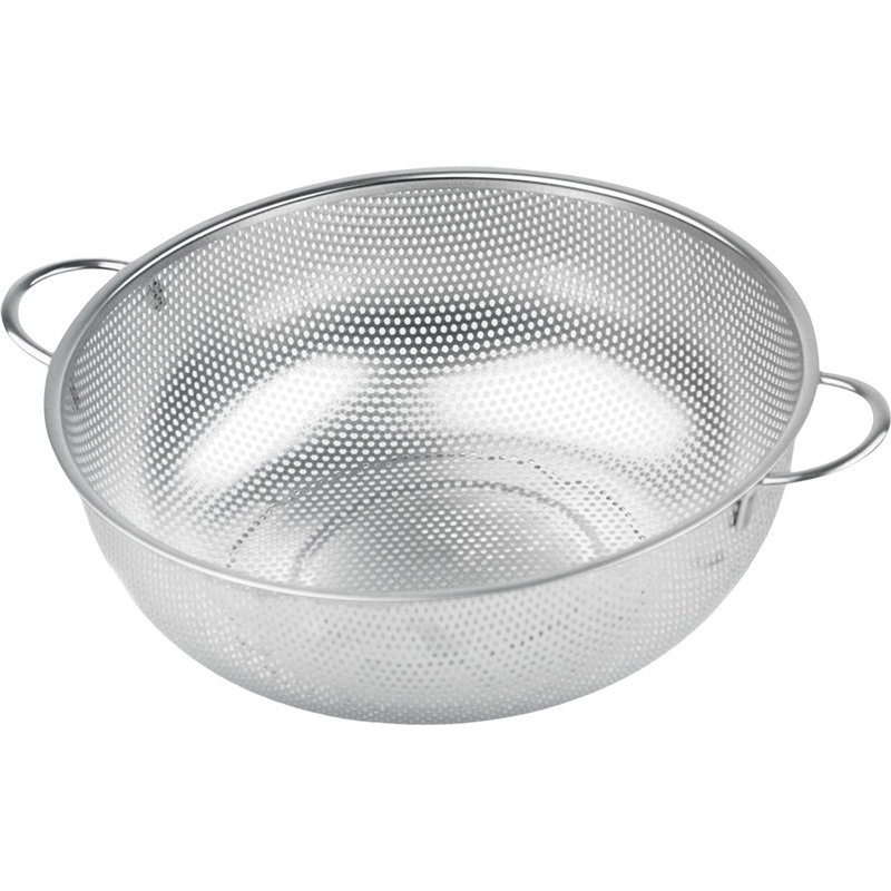 Изображение товара Дуршлаг-миска Luxstahl диаметр 34 см из нержавеющей стали профессиональный