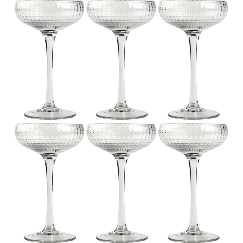 Изображение товара Набор бокалов для коктейлей MGline 160 мл 6 шт бесвинцовое хрустальное стекло