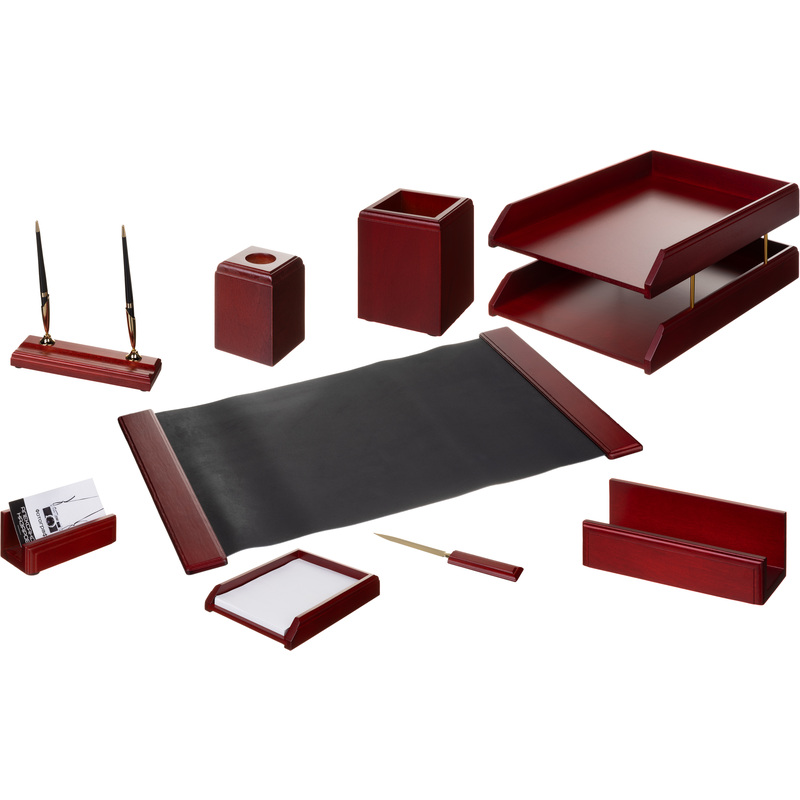 Изображение товара Настольный набор M9C-25A из натурального красного дерева для офиса и дома