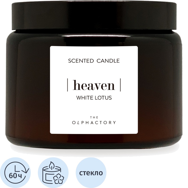 Изображение товара Ароматическая свеча Ambientair Белый лотос 9x11 см