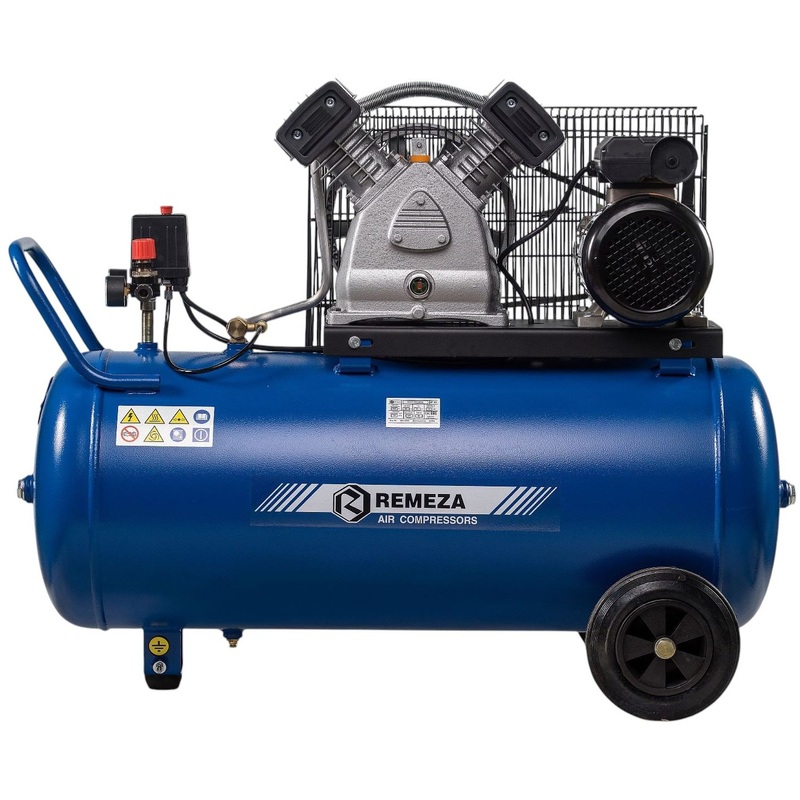 Изображение товара Компрессор ременной Remeza СБ4/С-100 LB 30A 220 В 100л двухцилиндровый