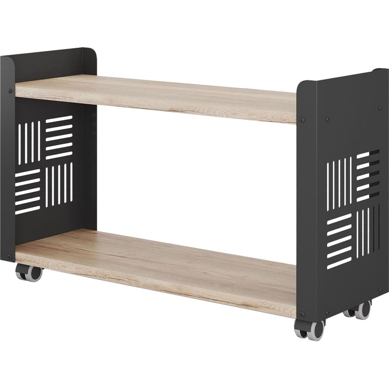 Изображение товара Стеллаж Kobor SМ2-90/30 дуб натуральный/чёрный муар 900х300х560 мм Изображение товара Стеллаж Kobor SМ2-90/30 дуб натуральный/чёрный муар 900х300х560 мм