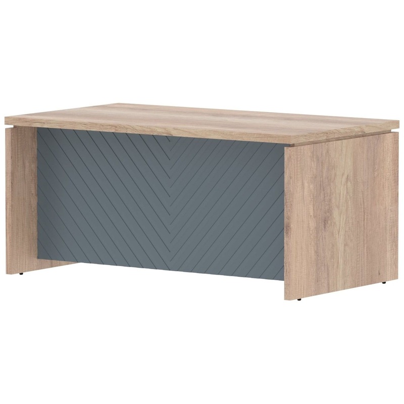 Изображение товара Стол руководителя Torr Lux: дуб каньон, серо-голубой, 160х90 см